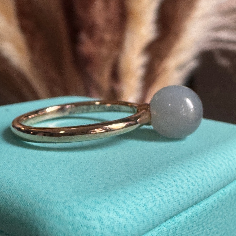 Tiffany & Co Retired and HTF Moonstone 18k RH Ring - Picture 11 of 17